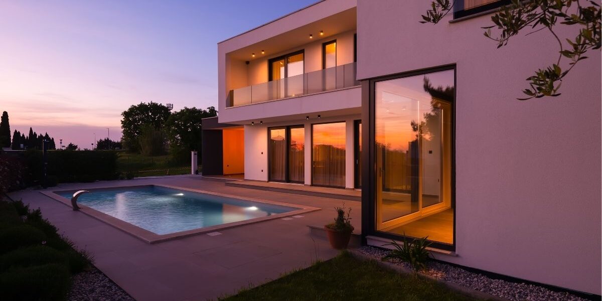 casa con piscina